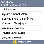 My Wishlist - visotaaa