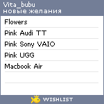 My Wishlist - vita_bubu