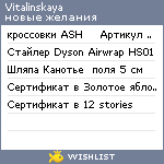 My Wishlist - vitalinskaya