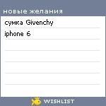 My Wishlist - vitasaakyan