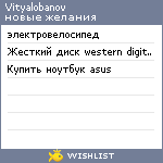 My Wishlist - vityalobanov