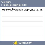 My Wishlist - vivarini