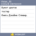 My Wishlist - vivian_81