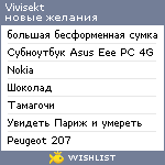 My Wishlist - vivisekt