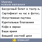 My Wishlist - vivorona