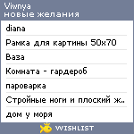 My Wishlist - viwnya