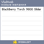 My Wishlist - vlad4web