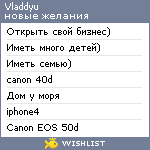 My Wishlist - vladdyu