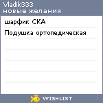 My Wishlist - vladik333