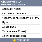 My Wishlist - vladyslavakokar