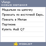 My Wishlist - vlungo