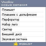 My Wishlist - vnosikov