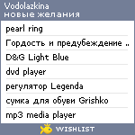 My Wishlist - vodolazkina