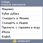 My Wishlist - volage