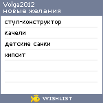 My Wishlist - volga2012