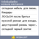 My Wishlist - volodyadanilov