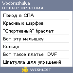 My Wishlist - voobrazhulya