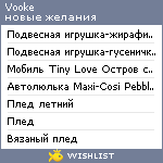 My Wishlist - vooke