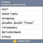 My Wishlist - voozey