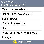 My Wishlist - voronena