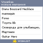 My Wishlist - vovankaa