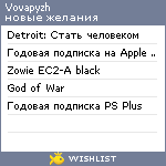 My Wishlist - vovapyzh