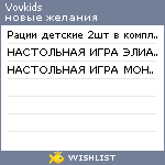 My Wishlist - vovkids