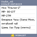 My Wishlist - vovkin_mk