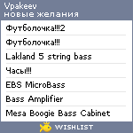 My Wishlist - vpakeev