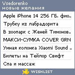 My Wishlist - vsedorenko