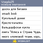 My Wishlist - vsegda25