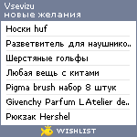 My Wishlist - vsevizu