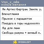 My Wishlist - vsyo_v_sebe