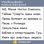 My Wishlist - vtorihnayabooks