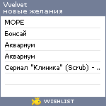 My Wishlist - vvelvet