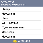 My Wishlist - vybornykh