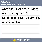 My Wishlist - vzotov
