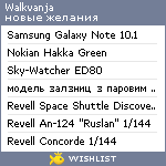 My Wishlist - walkvanja