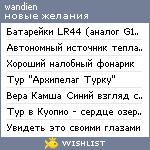 My Wishlist - wandien