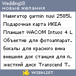 My Wishlist - wedding18