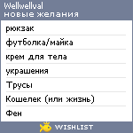 My Wishlist - wellwellval