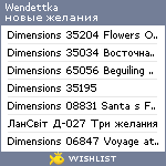 My Wishlist - wendettka