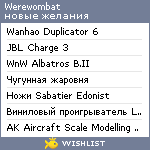 My Wishlist - werewombat