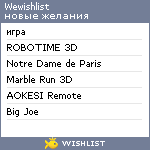 My Wishlist - wewishlist