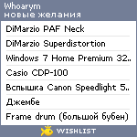 My Wishlist - whoarym