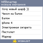 My Wishlist - wi5hmactep