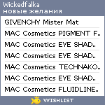 My Wishlist - wickedfalka