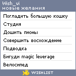 My Wishlist - wish_vi