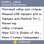 My Wishlist - wishlist_admin
