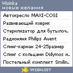 My Wishlist - wizinka